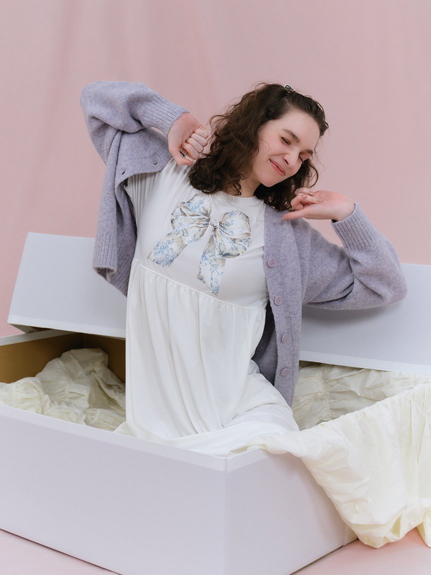 【スナイデル ホーム/SNIDEL HOME】の【5th Anniversary】カラーカーディガン インテリア・キッズ・メンズ・レディースファッション・服の通販 founy(ファニー) 　ファッション　Fashion　レディースファッション　Fashion for Women　トップス・カットソー　Cut & Sew Tops　カーディガン・羽織り　Layered Style Cardigans　秋　Autumn　カーディガン　Cardigan, Knitwear　コレクション　Collection, Seasonal Line　シンプル　Simple, Minimal　スペシャル　Special, Limited Edition　スマート　Smart, Elegant　人気　Popular, Best Seller　ラベンダー　Lavender　リボン　Ribbon, Bow　おすすめ　Recommended / Our Picks　お家時間・ステイホーム　Stay Home / At Home　LAV[071]|ID: prp329100004768534 ipo3291000000034537714