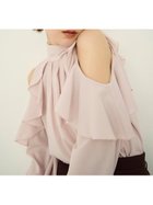 【フレイ アイディー/FRAY I.D】の【限定カラー】2wayショルダーフリルボウタイブラウス 人気、トレンドファッション・服の通販 founy(ファニー) ファッション Fashion レディースファッション Fashion for Women トップス・カットソー Cut & Sew Tops シャツ・ブラウス・オフィスカジュアル Elegant Blouses & Button-Ups ショルダー Shoulder, Shoulder Strap スリーブ Sleeve, Long Sleeve / Short Sleeve ハイネック High Neck, Mock Neck フィット Fit, Slim Fit フェミニン Feminine, Girly フリル Frill, Ruffle エレガント 上品 Elegant thumbnail [限定]PNK[066]|ID: prp329100004768539 ipo3291000000034537769