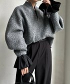 【ドゥドゥ/DouDou】のバルーンカフリブトップス 人気、トレンドファッション・服の通販 founy(ファニー) ファッション Fashion レディースファッション Fashion for Women トップス・カットソー Cut & Sew Tops シンプル Simple, Minimal スマート Smart, Elegant 雑誌 Magazine, Fashion Magazine トレンド Trend, Trending Now バランス Balance, Style Balance フィット Fit, Slim Fit ベーシック Basic, Essential A/W・秋冬 Autumn/Winter 冬 Winter / This Winter 再入荷 Restock / Back in Stock 2025年 2025 2025-2026秋冬・A/W Autumn/Winter 2025–26 AW25–26 thumbnail ブラック|ID: prp329100004768540 ipo3291000000034907769