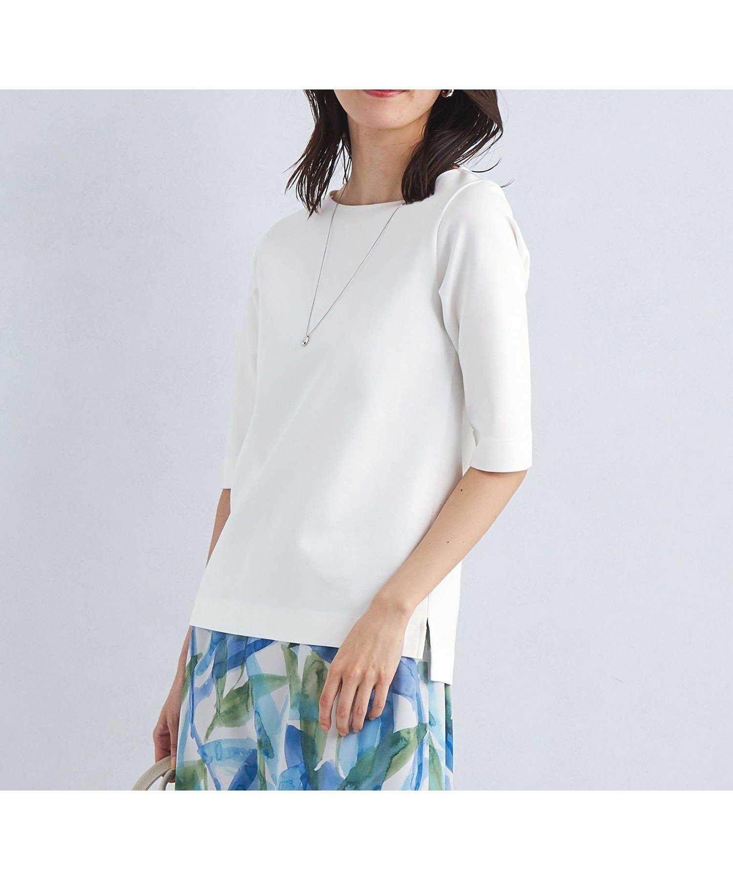 【ユナイテッドアローズ/UNITED ARROWS】のCOMFY ポンチ ボートネック プルオーバー カットソー インテリア・キッズ・メンズ・レディースファッション・服の通販 founy(ファニー) 　ファッション　Fashion　レディースファッション　Fashion for Women　トップス・カットソー　Cut & Sew Tops　カジュアルプルオーバー・ニットトップス　Pullovers & Knit Tops / Casual Pullovers　カットソー・ベーシックTシャツ　Cut-and-Sewn Tops / Stretch Tees & Basics　インナー　Innerwear　オケージョン　Occasion Wear　春　Spring　カットソー　Cut and Sewn Top　ジャケット　Jacket, Outerwear　ストレート　Straight, Straight Cut　スーツ　Suit, Formalwear　フォーマル　Formal, Dressy　羽織　Haori, Light Jacket　アウトレット　Outlet / Clearance　おすすめ　Recommended / Our Picks　エレガント 上品　Elegant　セレモニー　Ceremony　入学式　Entrance Ceremony　卒業式　Graduation Ceremony　ビジネス 仕事 通勤　Business / Work / Commuting　OFF WHITE|ID: prp329100004768590 ipo3291000000034538111