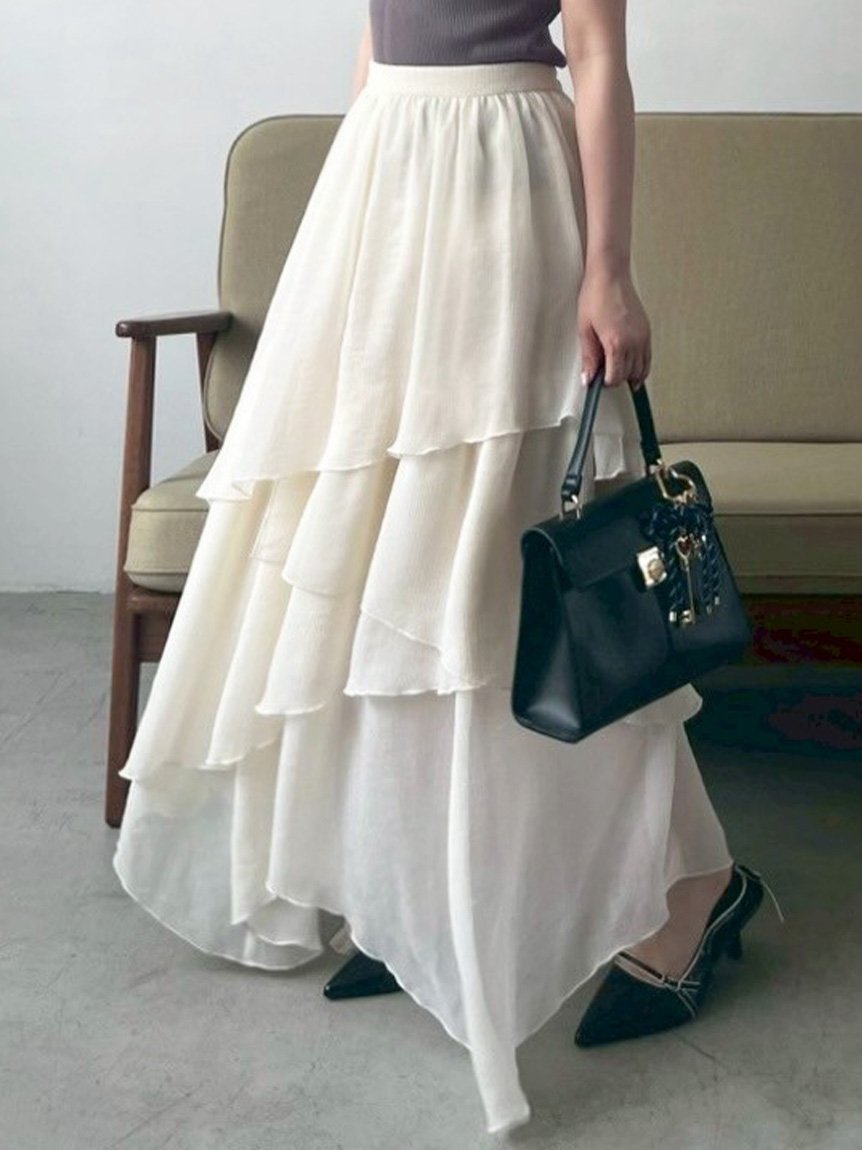 【リリーブラウン/Lily Brown】のシアーフリルティアードスカート 人気、トレンドファッション・服の通販 founy(ファニー) 雑誌掲載アイテム Magazine Picks & Fashion Features ファッション雑誌 Fashion Magazines ノンノ non-no ファッション Fashion レディースファッション Fashion for Women スカート Skirts ティアードスカート Tiered Skirts 11月号 November Issue エアリー Airy Texture シアー Sheer, See-Through シフォン Chiffon, Lightweight Fabric スマート Smart, Elegant ティアードスカート Tiered Skirt, Flounced Skirt フェミニン Feminine, Girly ロング Long, Long-Length 雑誌 Magazine, Fashion Magazine other-1|ID: prp329100004768608 ipo3291000000034538302