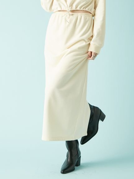 【リリーブラウン/Lily Brown】の【WEB限定カラー】ペンシルスウェットスカート インテリア・キッズ・メンズ・レディースファッション・服の通販 founy(ファニー) 　ファッション　Fashion　レディースファッション　Fashion for Women　スカート　Skirts　ギャザー　Gathered, Ruffled　スウェット / スエット　Sweatshirt, Sweatwear　スマート　Smart, Elegant　セットアップ　Set-Up, Coordinated Outfit　バランス　Balance, Style Balance　フィット　Fit, Slim Fit　ペンシル　Pencil, Pencil Skirt　おすすめ　Recommended / Our Picks　IVR[003]|ID: prp329100004768610 ipo3291000000034538355