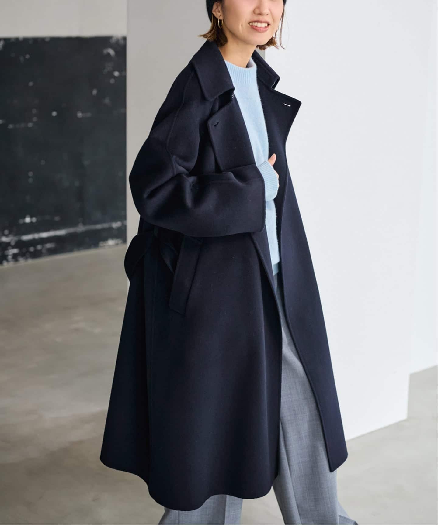 【フレームワーク/FRAMeWORK】の≪追加≫SUPER160 sバルカラーコート 2 インテリア・キッズ・メンズ・レディースファッション・服の通販 founy(ファニー) 　ファッション　Fashion　レディースファッション　Fashion for Women　アウター　Coat / Outerwear Collection　コート・ロングコート・ピーコート　Long Coats, Peacoats & More　おすすめ　Recommended / Our Picks　エレガント 上品　Elegant　再入荷　Restock / Back in Stock　冬　Winter / This Winter　防寒　Cold Protection, Winter-Ready　ネイビー|ID: prp329100004768641 ipo3291000000035080413