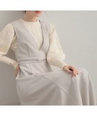 【クチュール ブローチ/Couture Brooch】のスエード調ダンボールビット付きジャンスカ 人気、トレンドファッション・服の通販 founy(ファニー) ファッション Fashion レディースファッション Fashion for Women ストレッチ Stretch, Stretchy Fabric スマート Smart, Elegant ワンポイント One Point, Statement Accent 定番 Standard, Basic Item thumbnail ライトグレー|ID: prp329100004768659 ipo3291000000034538896