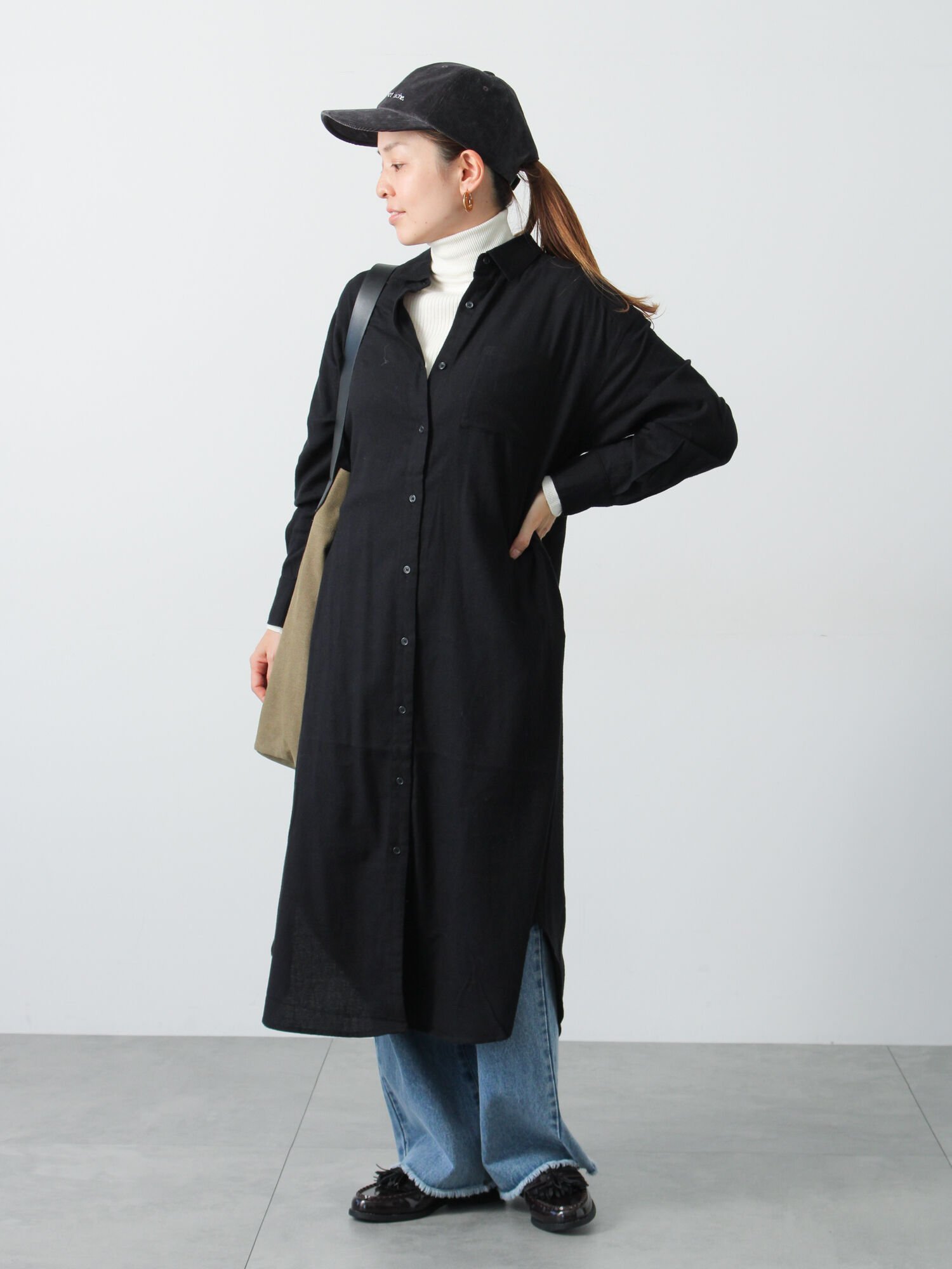 【テチチ/Te chichi】のアソート起毛シャツワンピース インテリア・キッズ・メンズ・レディースファッション・服の通販 founy(ファニー) ファッション Fashion レディースファッション Fashion for Women ワンピース Dresses シャツワンピース / 1枚で着映えコーデ Shirt Dresses シンプル Simple, Minimal リラックス Relax, Relaxed Fit ブラック|ID: prp329100004768665 ipo3291000000034698754