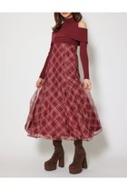 【リエンダ/rienda】のドッキングオフショルニットフレアワンピース 人気、トレンドファッション・服の通販 founy(ファニー) ファッション Fashion レディースファッション Fashion for Women ワンピース Dresses インナー Innerwear エレガント 上品 Elegant コンパクト Compact, Small Size シェイプ Shape, Slim Fit ショート Short, Short Length チュール Tulip, Tulip Motif ドッキング Docking, Mixed Material ハイネック High Neck, Mock Neck フレア Flare, Flared ミュール Mule, Backless Shoes リブニット Rib Knit, Ribbed Knit レース Lace, Lace Fabric ロマンティック Romantic, Feminine Style ロング Long, Long-Length 再入荷 Restock / Back in Stock おすすめ Recommended / Our Picks thumbnail RED|ID: prp329100004768679 ipo3291000000034539017