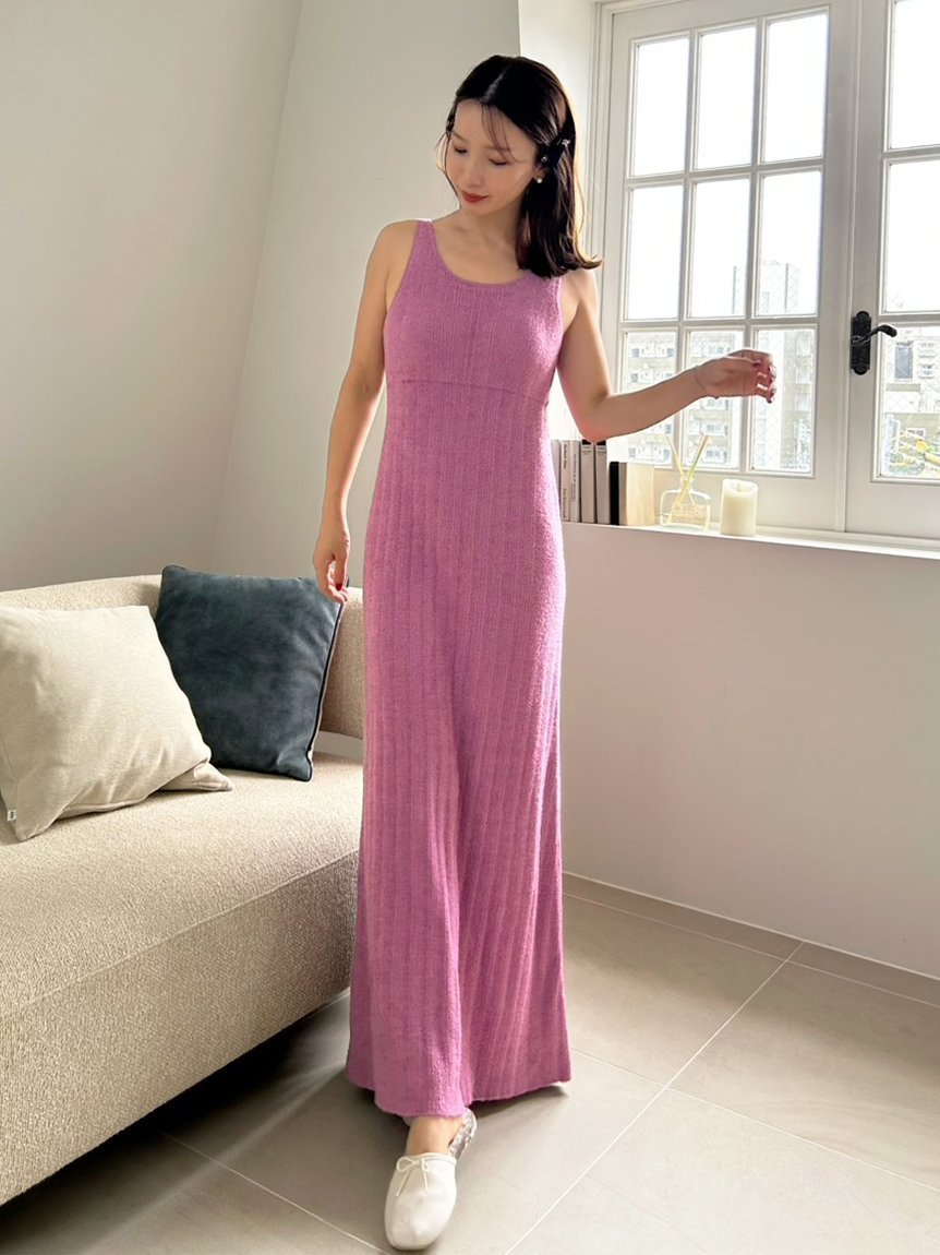 【スナイデル ホーム/SNIDEL HOME】の【Warmmisty】【吸湿発熱】 タンクニットワンピース インテリア・キッズ・メンズ・レディースファッション・服の通販 founy(ファニー) 　ファッション　Fashion　レディースファッション　Fashion for Women　ワンピース　Dresses　ニットワンピース　Knit Dresses　おすすめ　Recommended / Our Picks　なめらか　Smooth, Silky Texture　カーディガン　Cardigan, Knitwear　シンプル　Simple, Minimal　スマート　Smart, Elegant　タンク　Tank Top, Sleeveless Top　フレア　Flare, Flared　人気　Popular, Best Seller　PNK[066]|ID: prp329100004768685 ipo3291000000034539056
