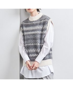 【ユナイテッドアローズ/UNITED ARROWS】のフォックスカシミヤ ジャカード ニットベスト 人気、トレンドファッション・服の通販 founy(ファニー) ファッション Fashion レディースファッション Fashion for Women アウター Coat / Outerwear Collection トップス・カットソー Cut & Sew Tops ニット Knit Tops & Sweaters ベスト&ジレ / 重ね着スタイル Vests & Gilets インナー Innerwear 秋 Autumn カットソー Cut and Sewn Top カーディガン Cardigan, Knitwear ジャカード/ジャガード Jacquard, Woven Pattern トリミング Trimming, Decorative Edge ノースリーブ Sleeveless, No-Sleeve 長袖 Long Sleeve, Full Sleeve フォックス Fox, Fox Fur ブラウジング Blouson Silhouette, Cinched Waist ベスト Vest, Waistcoat ミドル Middle Length, Mid Height 無地 Plain, Solid Color ロング Long, Long-Length アウトレット Outlet / Clearance おすすめ Recommended / Our Picks |ID:prp329100004768786
