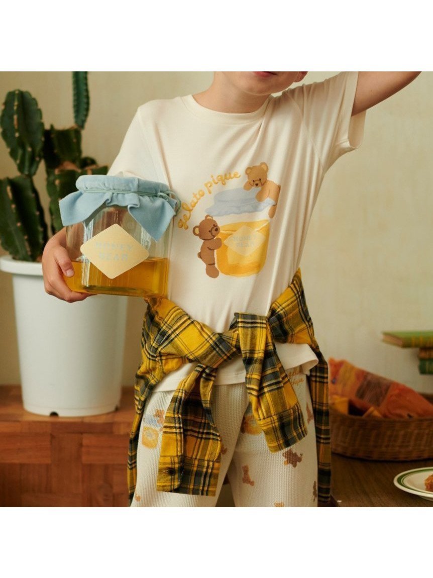 【ジェラート ピケ/gelato pique / KIDS】の【KIDS】はちみつベア柄ワンポイントTシャツ インテリア・キッズ・メンズ・レディースファッション・服の通販 founy(ファニー) 　ファッション　Fashion　キッズファッション　Fashion for Kids　スマート　Smart, Elegant　ワンポイント　One Point, Statement Accent　秋　Autumn　OWHT[002]|ID: prp329100004768790 ipo3291000000034540267