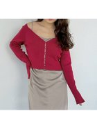 【フレイ アイディー/FRAY I.D】のクロップドリブニットカーディガン 人気、トレンドファッション・服の通販 founy(ファニー) ファッション Fashion レディースファッション Fashion for Women トップス・カットソー Cut & Sew Tops ニット Knit Tops & Sweaters カーディガン・羽織り Layered Style Cardigans クロップド Cropped, Short Length シンプル Simple, Minimal スマート Smart, Elegant とろみ Fluid, Flowy Fabric デコルテ Décolleté, Neckline なめらか Smooth, Silky Texture フィット Fit, Slim Fit フレア Flare, Flared フロント Front, Front Design ベーシック Basic, Essential モダン Modern, Contemporary おすすめ Recommended / Our Picks エレガント 上品 Elegant thumbnail RED[046]|ID: prp329100004768830 ipo3291000000034937812