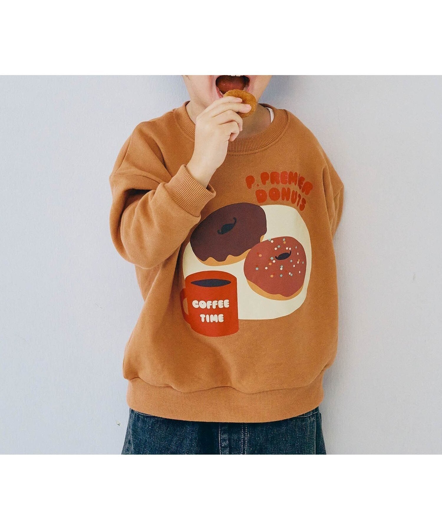 【エフオー オンラインストア/F.O.Online Store / KIDS】のイロチ買いしたいバリエーショングラフィック裏起毛トレーナー インテリア・キッズ・メンズ・レディースファッション・服の通販 founy(ファニー) 　ファッション　Fashion　キッズファッション　Fashion for Kids　おすすめ　Recommended / Our Picks　イラスト　Illustration　グラフィック　Graphic, Graphic Design　トレーナー　Sweatshirt, Trainer　キャメル|ID: prp329100004768848 ipo3291000000034720716