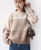 【シップス フォー ウィメン/SHIPS】の【WEB限定】 手洗い可能 モヘヤ混 グラデーション ニット プルオーバー ベージュ系|ID: prp329100004768900 ipo3291000000034780999