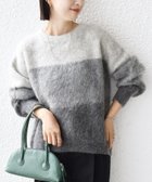 【シップス フォー ウィメン/SHIPS】の【WEB限定】 手洗い可能 モヘヤ混 グラデーション ニット プルオーバー グレー|ID: prp329100004768900 ipo3291000000034781000