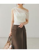 【スナイデル/SNIDEL】のシアーコンビニット 人気、トレンドファッション・服の通販 founy(ファニー) ファッション Fashion レディースファッション Fashion for Women トップス・カットソー Cut & Sew Tops ニット Knit Tops & Sweaters オーガンジー Organza Fabric キャミソール Camisole, Spaghetti Strap Top シアー Sheer, See-Through スマート Smart, Elegant デニム Denim, Jeans Material トレンド Trend, Trending Now ドッキング Docking, Mixed Material フィット Fit, Slim Fit ラベンダー Lavender リボン Ribbon, Bow 楽ちん Easy Fit, Comfortable ワンショル One Shoulder, Asymmetrical ワンポイント One Point, Statement Accent thumbnail WHT[001]|ID: prp329100004768907 ipo3291000000034541270