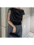 【スナイデル/SNIDEL】のシアーコンビニット 人気、トレンドファッション・服の通販 founy(ファニー) ファッション Fashion レディースファッション Fashion for Women トップス・カットソー Cut & Sew Tops ニット Knit Tops & Sweaters オーガンジー Organza Fabric キャミソール Camisole, Spaghetti Strap Top シアー Sheer, See-Through スマート Smart, Elegant デニム Denim, Jeans Material トレンド Trend, Trending Now ドッキング Docking, Mixed Material フィット Fit, Slim Fit ラベンダー Lavender リボン Ribbon, Bow 楽ちん Easy Fit, Comfortable ワンショル One Shoulder, Asymmetrical ワンポイント One Point, Statement Accent thumbnail BLK[009]|ID: prp329100004768907 ipo3291000000034541271