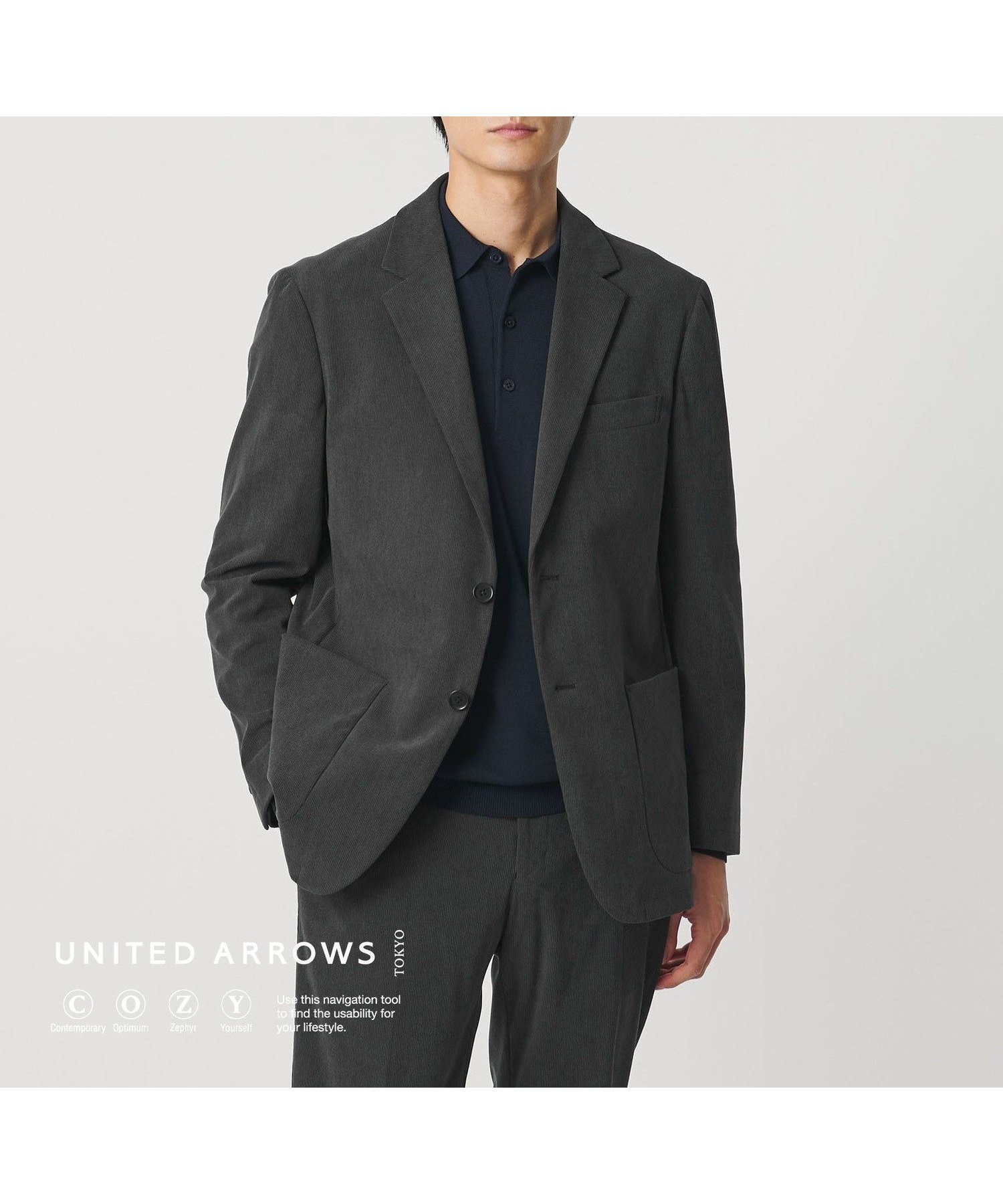 【ユナイテッドアローズ/UNITED ARROWS / MEN】のライト コーデュロイ シングル 2ボタン テーラードジャケット UA COZY ウォッシャブル ヨコストレッチ インテリア・キッズ・メンズ・レディースファッション・服の通販 founy(ファニー) ファッション Fashion メンズファッション Fashion for Men ウォッシャブル Machine Washable コーデュロイ Corduroy, Cord Fabric ジャケット Jacket, Outerwear ストレッチ Stretch, Stretchy Fabric スラックス Slacks, Dress Pants パッチ Patch, Appliqué フォルム Silhouette, Form フラップ Flap, Flap Pocket フロント Front, Front Design ポケット Pocket, Pocket Detail モックネック Mock Neck, Short Turtleneck リラックス Relax, Relaxed Fit A/W・秋冬 Autumn/Winter おすすめ Recommended / Our Picks ビジネス 仕事 通勤 Business / Work / Commuting DK.GRAY|ID: prp329100004768942 ipo3291000000034541533