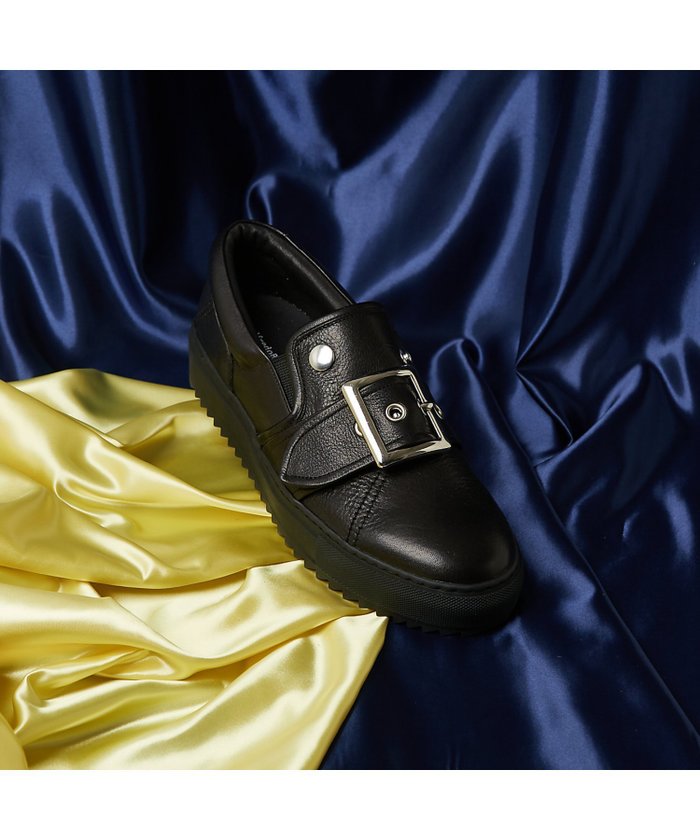 【アルフレッド バニスター/alfredoBANNISTER / MEN】のセンターバックル ライダース レザー スリッポン/スニーカー インテリア・キッズ・メンズ・レディースファッション・服の通販 founy(ファニー) https://founy.com/ ファッション Fashion メンズファッション Fashion for Men シューズ・靴 Shoes スニーカー / カジュアルにもスポーティにも Sneakers & Trainers イタリア Italy インソール Shoe Insole 厚底 Platform Shoes 抗菌 Antibacterial, Bacteria-Resistant スニーカー Sneakers, Trainers スリッポン Slip-On, Loafer センター Center, Center Line フィット Fit, Slim Fit モチーフ Motif, Design Theme ライダース Riders エレガント 上品 Elegant |ID: prp329100004768949 ipo3291000000034541619