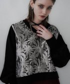 【ハレ/HARE】のストリングジャガードキリカエVネックトップス 人気、トレンドファッション・服の通販 founy(ファニー) ファッション Fashion レディースファッション Fashion for Women トップス・カットソー Cut & Sew Tops Vネックトップス V-Neck Tops / V-Cut Neckline Shirts ウェーブ Wavy Pattern クール Cool, Chic シューズ Shoes, Footwear シンプル Simple, Minimal ストリング String, Drawstring ストレート Straight, Straight Cut フェミニン Feminine, Girly フレア Flare, Flared プリーツ Pleats, Pleated 無地 Plain, Solid Color リボン Ribbon, Bow ワイド Wide, Wide Fit おすすめ Recommended / Our Picks thumbnail シルバー×ブラック15|ID: prp329100004768951 ipo3291000000034612057