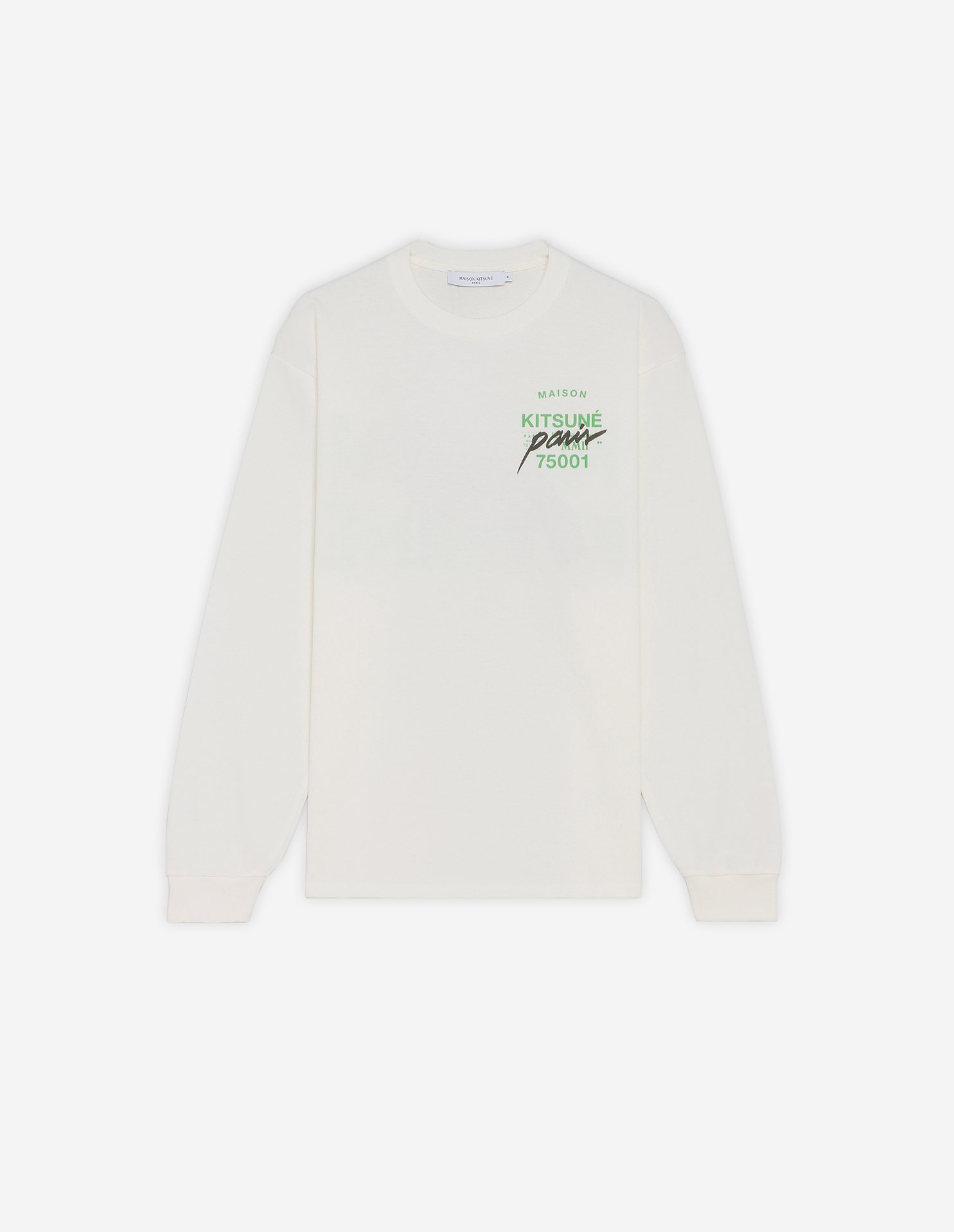 【メゾン キツネ/MAISON KITSUNE / MEN】のMMII LS TEE インテリア・キッズ・メンズ・レディースファッション・服の通販 founy(ファニー) 　ファッション　Fashion　メンズファッション　Fashion for Men　フォックス　Fox, Fox Fur　フロント　Front, Front Design　プリント　Print, Printed Pattern　長袖　Long Sleeve, Full Sleeve　WHITE|ID: prp329100004769034 ipo3291000000034542209