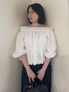 【ミラオーウェン/Mila Owen】の後リボンボリュームオフショルブラウス WHT[001]|ID: prp329100004769116 ipo3291000000034542740