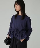 【バビロン/BABYLONE / KIDS】の【MARILYN MOON】 別注 2WAYブラウス 人気、トレンドファッション・服の通販 founy(ファニー) ファッション Fashion キッズファッション Fashion for Kids エレガント 上品 Elegant オーガンジー Organza Fabric デコルテ Décolleté, Neckline フリル Frill, Ruffle 別注 Limited Edition, Custom Order 羽織 Haori, Light Jacket モダン Modern, Contemporary 再入荷 Restock / Back in Stock 2025年 2025 2025-2026秋冬・A/W Autumn/Winter 2025–26 AW25–26 thumbnail ネイビー88|ID: prp329100004769141 ipo3291000000034543052