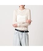 【ユナイテッドアローズ/UNITED ARROWS】のAEWEN MATOPH クルーネックロングスリーブカットソー 人気、トレンドファッション・服の通販 founy(ファニー) ファッション Fashion レディースファッション Fashion for Women トップス・カットソー Cut & Sew Tops カットソー・ベーシックTシャツ Cut-and-Sewn Tops / Stretch Tees & Basics インナー Innerwear コンパクト Compact, Small Size シアー Sheer, See-Through シルク Silk, 100% Silk シンプル Simple, Minimal ジャケット Jacket, Outerwear バランス Balance, Style Balance フィット Fit, Slim Fit ベスト Vest, Waistcoat ボトム Bottoms, Lower Wear 半袖 Short Sleeve, Half Sleeve thumbnail OFF WHITE|ID: prp329100004769171 ipo3291000000034543303