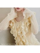 【スナイデル/SNIDEL】のラッフルデザインニットプルオーバー 人気、トレンドファッション・服の通販 founy(ファニー) ファッション Fashion レディースファッション Fashion for Women トップス・カットソー Cut & Sew Tops ニット Knit Tops & Sweaters カジュアルプルオーバー・ニットトップス Pullovers & Knit Tops / Casual Pullovers イエロー Yellow インナー Innerwear ウェーブ Wavy Pattern エアリー Airy Texture ストレッチ Stretch, Stretchy Fabric スマート Smart, Elegant スリーブ Sleeve, Long Sleeve / Short Sleeve デニム Denim, Jeans Material トレンド Trend, Trending Now フィット Fit, Slim Fit フェミニン Feminine, Girly フリル Frill, Ruffle リボン Ribbon, Bow ロマンティック Romantic, Feminine Style おすすめ Recommended / Our Picks thumbnail YEL[032]|ID: prp329100004769184 ipo3291000000034543407