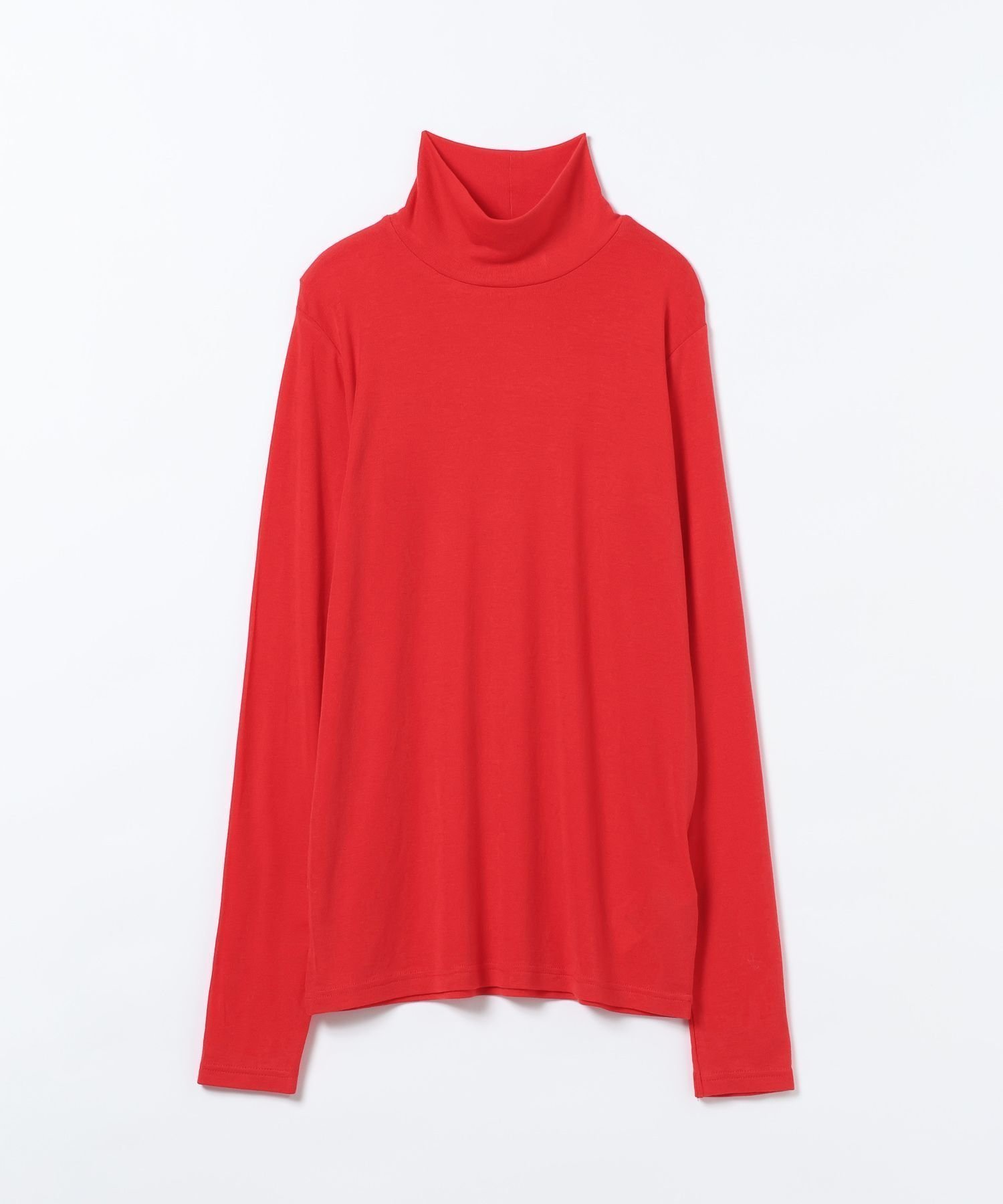 【ジーナシス/JEANASiS】のシルキータッチハイネックLS TEE インテリア・キッズ・メンズ・レディースファッション・服の通販 founy(ファニー) 　ファッション　Fashion　レディースファッション　Fashion for Women　インナー　Innerwear　カーディガン　Cardigan, Knitwear　シルク　Silk, 100% Silk　ジャケット　Jacket, Outerwear　タートル　Turtleneck, Turtle Collar　フィット　Fit, Slim Fit　ベーシック　Basic, Essential　A/W・秋冬　Autumn/Winter　レッド|ID: prp329100004769204 ipo3291000000035182253