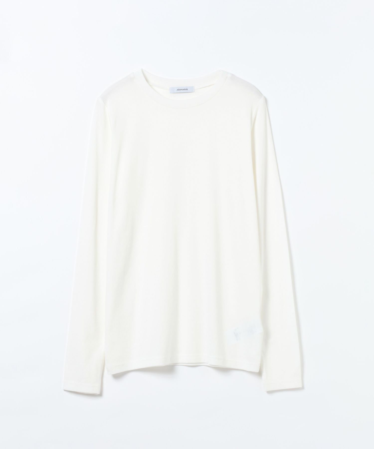 【ジーナシス/JEANASiS】のシルキータッチクルーLS TEE インテリア・キッズ・メンズ・レディースファッション・服の通販 founy(ファニー) 　ファッション　Fashion　レディースファッション　Fashion for Women　インナー　Innerwear　カーディガン　Cardigan, Knitwear　シルク　Silk, 100% Silk　ジャケット　Jacket, Outerwear　ベーシック　Basic, Essential　長袖　Long Sleeve, Full Sleeve　ホワイト|ID: prp329100004769205 ipo3291000000034729873