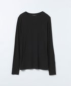 【ジーナシス/JEANASiS】のシルキータッチクルーLS TEE 人気、トレンドファッション・服の通販 founy(ファニー) ファッション Fashion レディースファッション Fashion for Women インナー Innerwear カーディガン Cardigan, Knitwear シルク Silk, 100% Silk ジャケット Jacket, Outerwear ベーシック Basic, Essential 長袖 Long Sleeve, Full Sleeve thumbnail ブラック|ID: prp329100004769205 ipo3291000000034729874