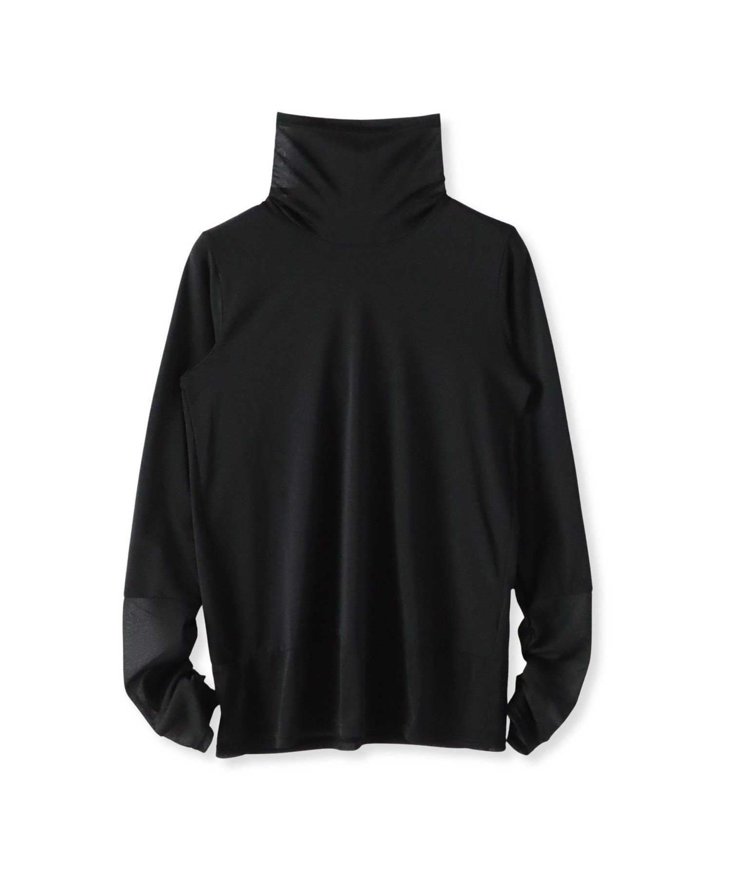 【ラ エフ/Laf…】のシアー切り替えカットソー インテリア・キッズ・メンズ・レディースファッション・服の通販 founy(ファニー) ファッション Fashion レディースファッション Fashion for Women トップス・カットソー Cut & Sew Tops カットソー・ベーシックTシャツ Cut-and-Sewn Tops / Stretch Tees & Basics インナー Innerwear 秋 Autumn カットソー Cut and Sewn Top シアー Sheer, See-Through シルケット Silket, Silky Cotton シンプル Simple, Minimal ジャケット Jacket, Outerwear ジョーゼット Georgette, Semi-Sheer Fabric ストレッチ Stretch, Stretchy Fabric ハイネック High Neck, Mock Neck A/W・秋冬 Autumn/Winter おすすめ Recommended / Our Picks エレガント 上品 Elegant 2025年 2025 2025-2026秋冬・A/W Autumn/Winter 2025–26 AW25–26 ブラック|ID: prp329100004769206 ipo3291000000034543551