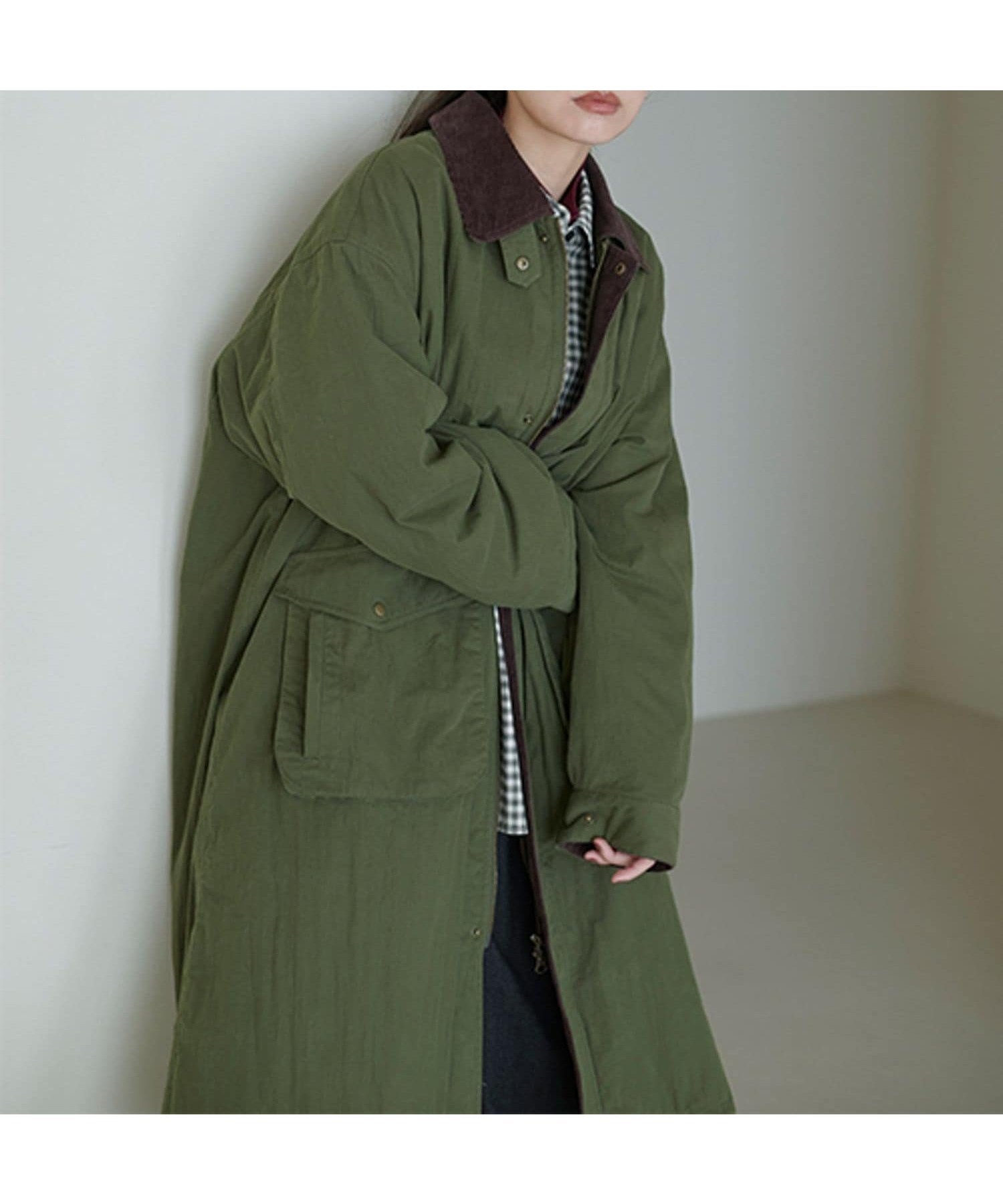 【スタディオ クリップ/studio CLIP】の《先行 /natural by clip》フィッシングロングコート 人気、トレンドファッション・服の通販 founy(ファニー) 　ファッション　Fashion　レディースファッション　Fashion for Women　アウター　Coat / Outerwear Collection　コート・ロングコート・ピーコート　Long Coats, Peacoats & More　おすすめ　Recommended / Our Picks　コーデュロイ　Corduroy, Cord Fabric　スタンド　Stand Collar, Upright Stand　フレア　Flare, Flared　ロング　Long, Long-Length　人気　Popular, Best Seller　冬　Winter / This Winter　 other-1|ID: prp329100004769425 ipo3291000000034893260