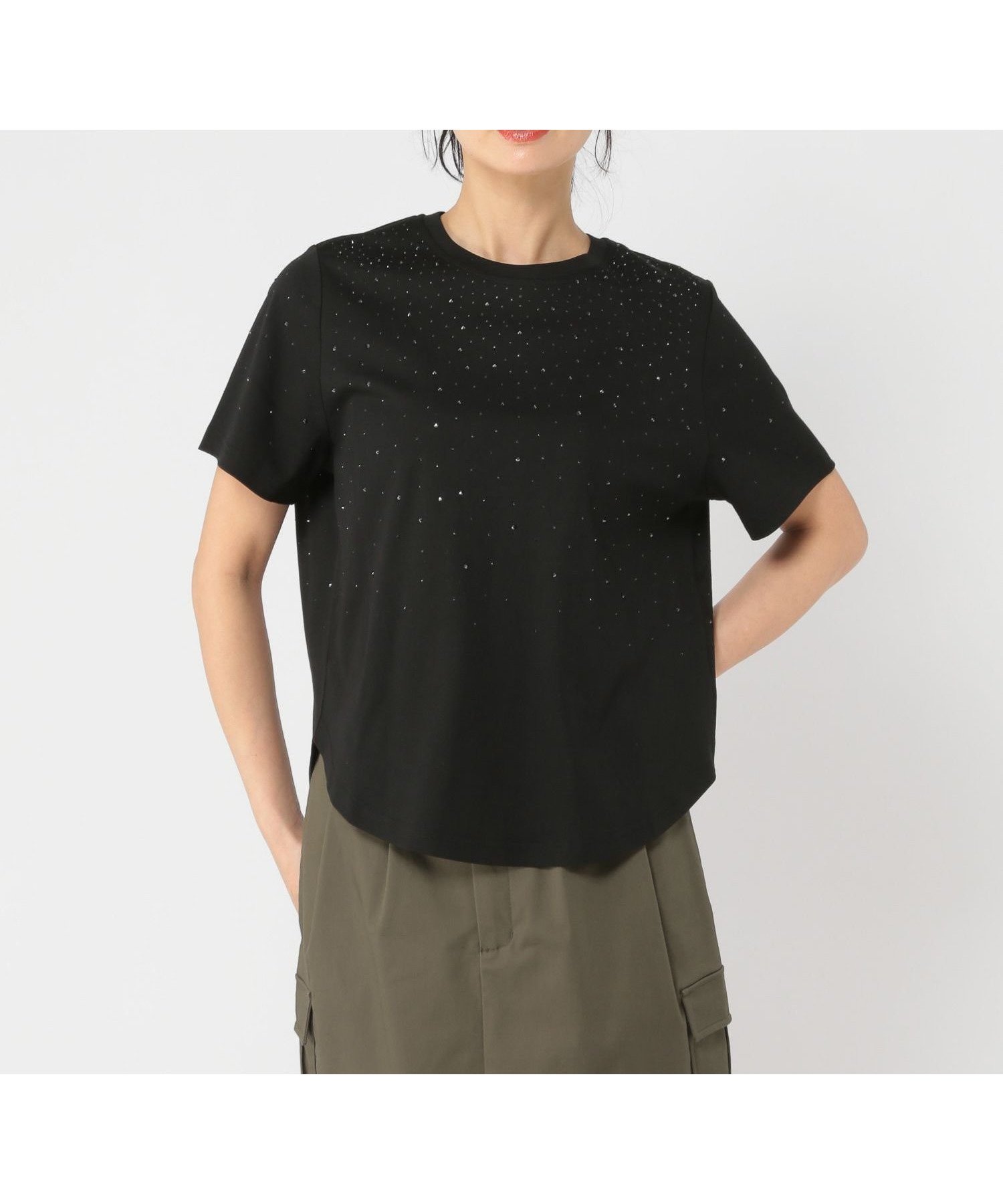 【スタディオ クリップ/studio CLIP】の《ウタオ》キラキラストーンカットスリーブ インテリア・キッズ・メンズ・レディースファッション・服の通販 founy(ファニー) ファッション Fashion レディースファッション Fashion for Women アクセサリー Fashion Accessories ウォッシャブル Machine Washable カーディガン Cardigan, Knitwear グラデーション Gradient, Ombre ストーン Stone, Gem-Like 夏 Summer ブラック19|ID: prp329100004769492 ipo3291000000034546630