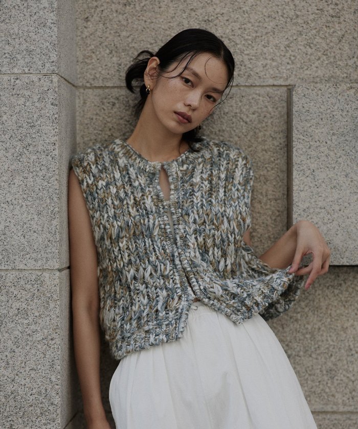 【ヘラム/hellam】のミックスニットベスト インテリア・キッズ・メンズ・レディースファッション・服の通販 founy(ファニー) https://founy.com/ ファッション Fashion レディースファッション Fashion for Women アウター Coat / Outerwear Collection トップス・カットソー Cut & Sew Tops ニット Knit Tops & Sweaters ベスト&ジレ / 重ね着スタイル Vests & Gilets ベスト Vest, Waistcoat ミックス Mix, Mixed Style |ID: prp329100004769545 ipo3291000000034937919
