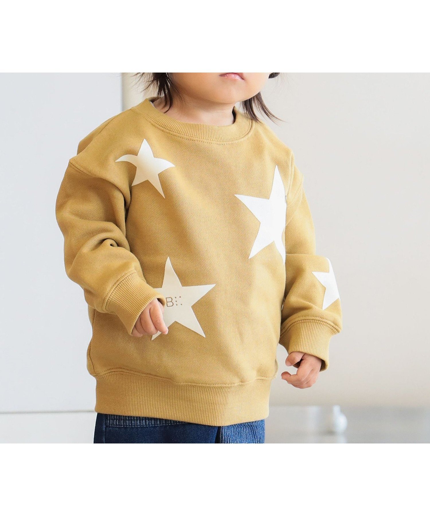 【ビームス ミニ/BEAMS mini / KIDS】の星 フロッキー スウェット プルオーバー 2025FW(90~150cm) インテリア・キッズ・メンズ・レディースファッション・服の通販 founy(ファニー) 　ファッション　Fashion　キッズファッション　Fashion for Kids　トップス・カットソー　Cut & Sew Tops　スウェット / スエット　Sweatshirt, Sweatwear　ベーシック　Basic, Essential　おすすめ　Recommended / Our Picks　MUSTARD|ID: prp329100004769574 ipo3291000000034547802
