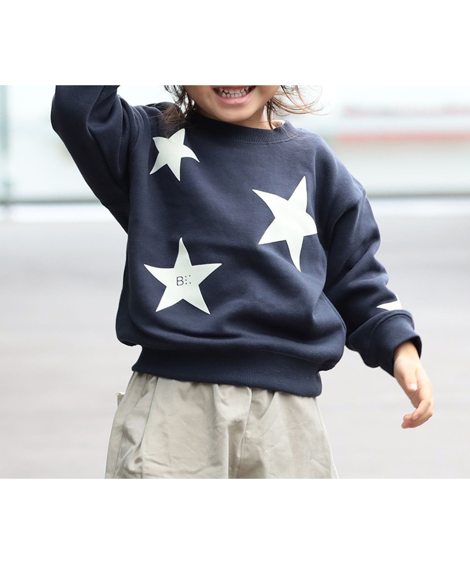 【ビームス ミニ/BEAMS mini / KIDS】の星 フロッキー スウェット プルオーバー 2025FW(90~150cm) インテリア・キッズ・メンズ・レディースファッション・服の通販 founy(ファニー) 　ファッション　Fashion　キッズファッション　Fashion for Kids　トップス・カットソー　Cut & Sew Tops　スウェット / スエット　Sweatshirt, Sweatwear　ベーシック　Basic, Essential　おすすめ　Recommended / Our Picks　NAVY|ID: prp329100004769574 ipo3291000000034547803