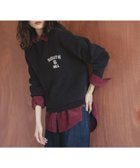 【グローバルワーク/GLOBAL WORK】のモールニットアソートロゴプルオーバー/581163 人気、トレンドファッション・服の通販 founy(ファニー) ファッション Fashion レディースファッション Fashion for Women トップス・カットソー Cut & Sew Tops ニット Knit Tops & Sweaters カジュアルプルオーバー・ニットトップス Pullovers & Knit Tops / Casual Pullovers ジャカード／ジャガード Jacquard, Woven Pattern スウェット / スエット Sweatshirt, Sweatwear ダブル Double, Double-Breasted ベロア Velour, Soft Velvet thumbnail ネイビー88|ID: prp329100004769583 ipo3291000000034723934