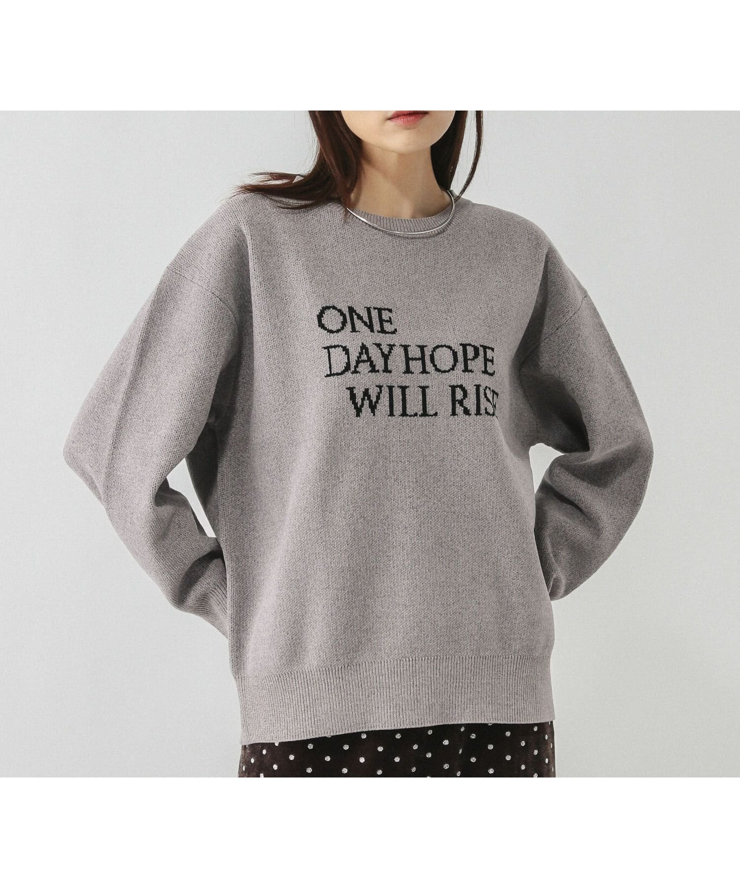 【グローバルワーク/GLOBAL WORK】のモールニットアソートロゴプルオーバー/581163 インテリア・キッズ・メンズ・レディースファッション・服の通販 founy(ファニー) 　ファッション　Fashion　レディースファッション　Fashion for Women　トップス・カットソー　Cut & Sew Tops　ニット　Knit Tops & Sweaters　カジュアルプルオーバー・ニットトップス　Pullovers & Knit Tops / Casual Pullovers　ジャカード／ジャガード　Jacquard, Woven Pattern　スウェット / スエット　Sweatshirt, Sweatwear　ダブル　Double, Double-Breasted　ベロア　Velour, Soft Velvet　ライトグレー12|ID: prp329100004769583 ipo3291000000034723935