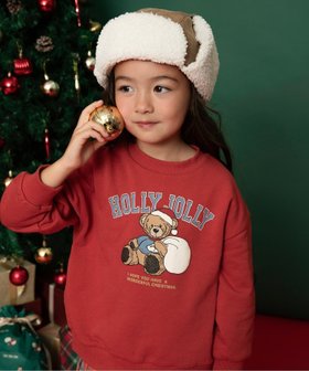 【エフオー オンラインストア/F.O.Online Store / KIDS】のクリスマストレーナー 人気、トレンドファッション・服の通販 founy(ファニー) ファッション Fashion キッズファッション Fashion for Kids クリスマス X'mas Christmas / X'mas トレーナー Sweatshirt, Trainer プリント Print, Printed Pattern 人気 Popular, Best Seller |ID:prp329100004769585