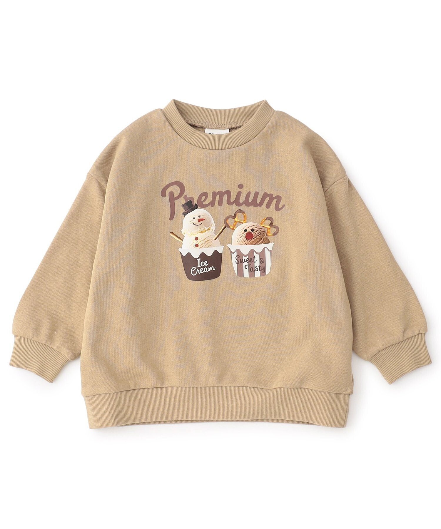 【エフオー オンラインストア/F.O.Online Store / KIDS】のクリスマストレーナー インテリア・キッズ・メンズ・レディースファッション・服の通販 founy(ファニー) ファッション Fashion キッズファッション Fashion for Kids クリスマス X'mas Christmas / X'mas トレーナー Sweatshirt, Trainer プリント Print, Printed Pattern 人気 Popular, Best Seller ベージュ|ID: prp329100004769585 ipo3291000000034731777