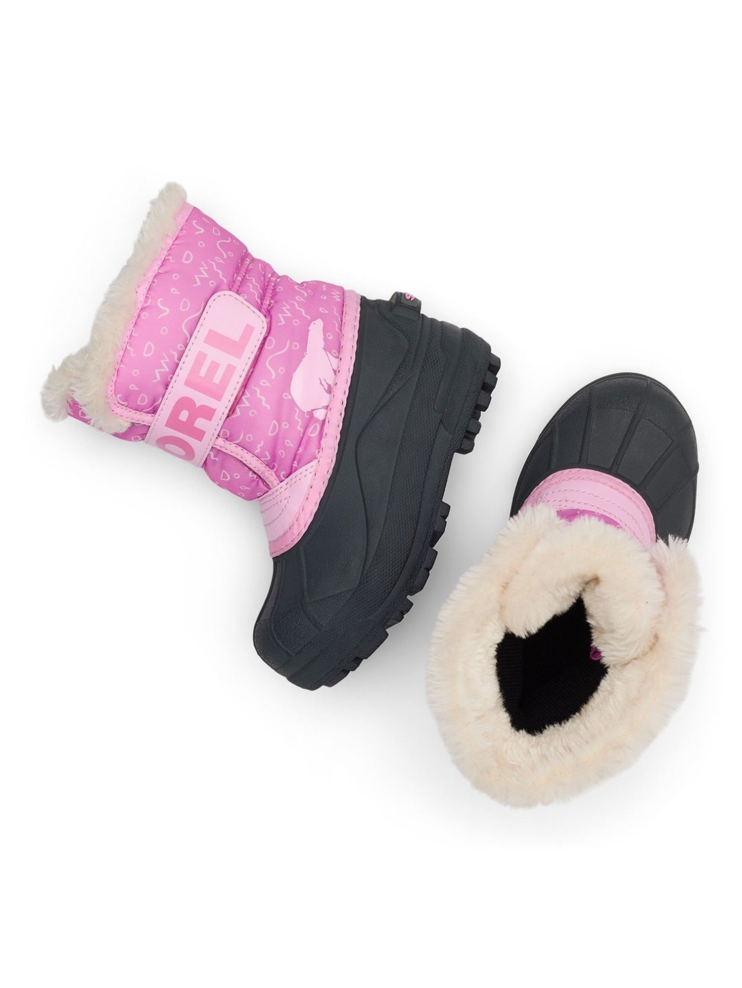 【コロンビア/Columbia / KIDS】のSOREL/ 【KIDS】チルドレンズ スノーコマンダー ブーツ /ソレル インテリア・キッズ・メンズ・レディースファッション・服の通販 founy(ファニー) 　ファッション　Fashion　キッズファッション　Fashion for Kids　フィット　Fit, Slim Fit　フェルト　Felt, Felt Fabric　ラップ　Wrap, Wrap Design　ラバー　Rubber, Rubber Sole　ピンク[010001]|ID: prp329100004769634 ipo3291000000034721459