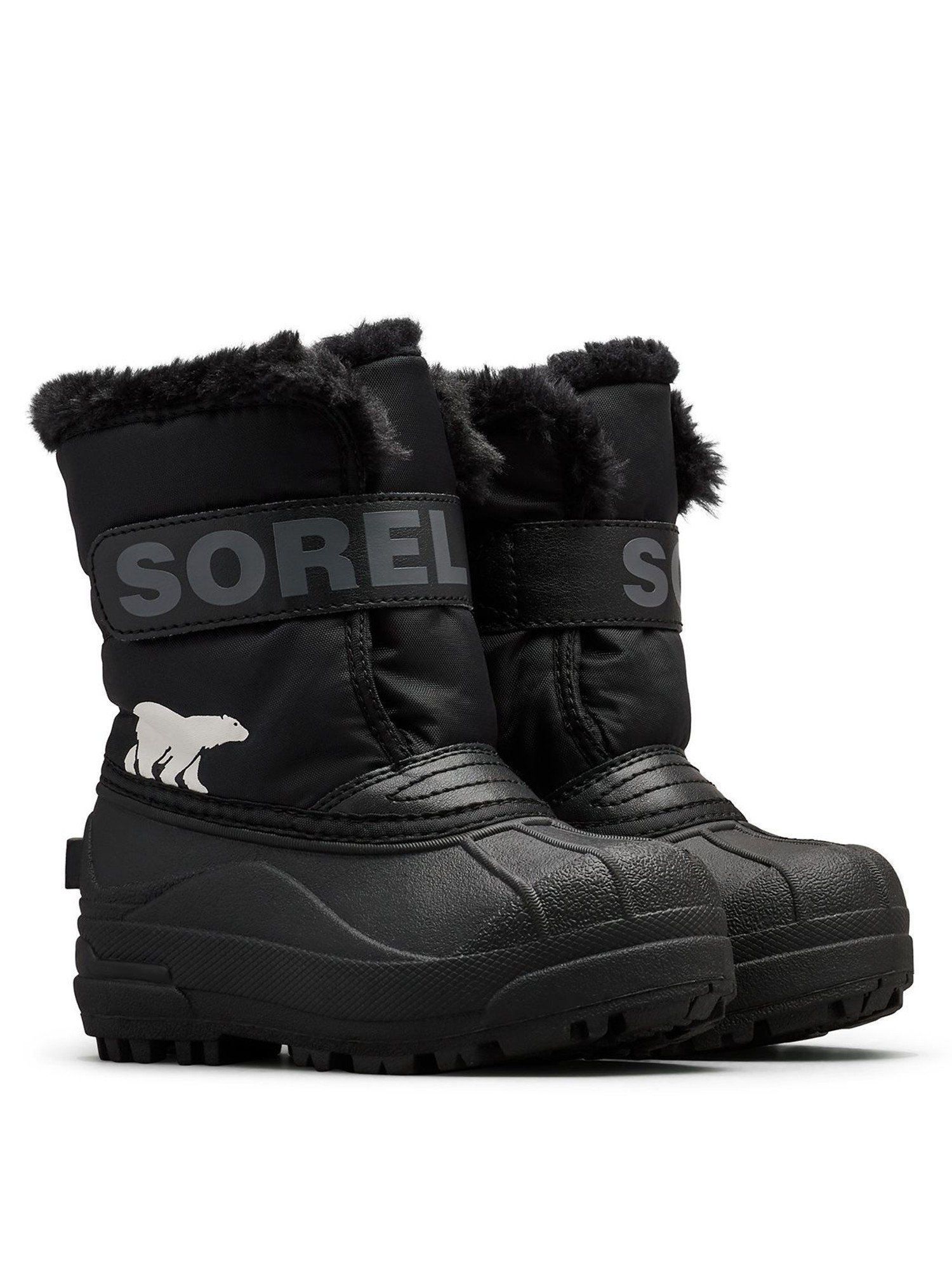 【コロンビア/Columbia / KIDS】のSOREL/ 【KIDS】チルドレンズ スノーコマンダー ブーツ /ソレル インテリア・キッズ・メンズ・レディースファッション・服の通販 founy(ファニー) 　ファッション　Fashion　キッズファッション　Fashion for Kids　フィット　Fit, Slim Fit　フェルト　Felt, Felt Fabric　ラップ　Wrap, Wrap Design　ラバー　Rubber, Rubber Sole　ブラック[002001]|ID: prp329100004769634 ipo3291000000034721461