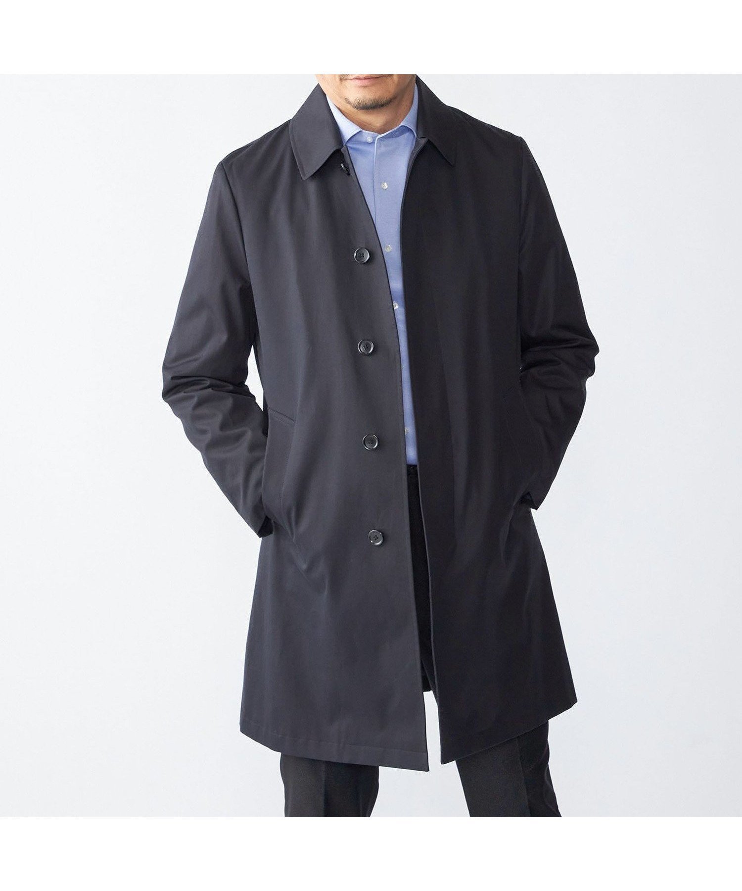 【シップス/SHIPS / MEN】のSHIPS VENTILE コットン ステンカラー コート インテリア・キッズ・メンズ・レディースファッション・服の通販 founy(ファニー) 　ファッション　Fashion　メンズファッション　Fashion for Men　コンパクト　Compact, Small Size　ジャケット　Jacket, Outerwear　スーツ　Suit, Formalwear　ツイル　Twist, Twisted Detail　ライナー　Liner, Inner Layer　ラップ　Wrap, Wrap Design　おすすめ　Recommended / Our Picks　旅行　Travel　エレガント 上品　Elegant　ビジネス 仕事 通勤　Business / Work / Commuting　ネイビー|ID: prp329100004769641 ipo3291000000035016731