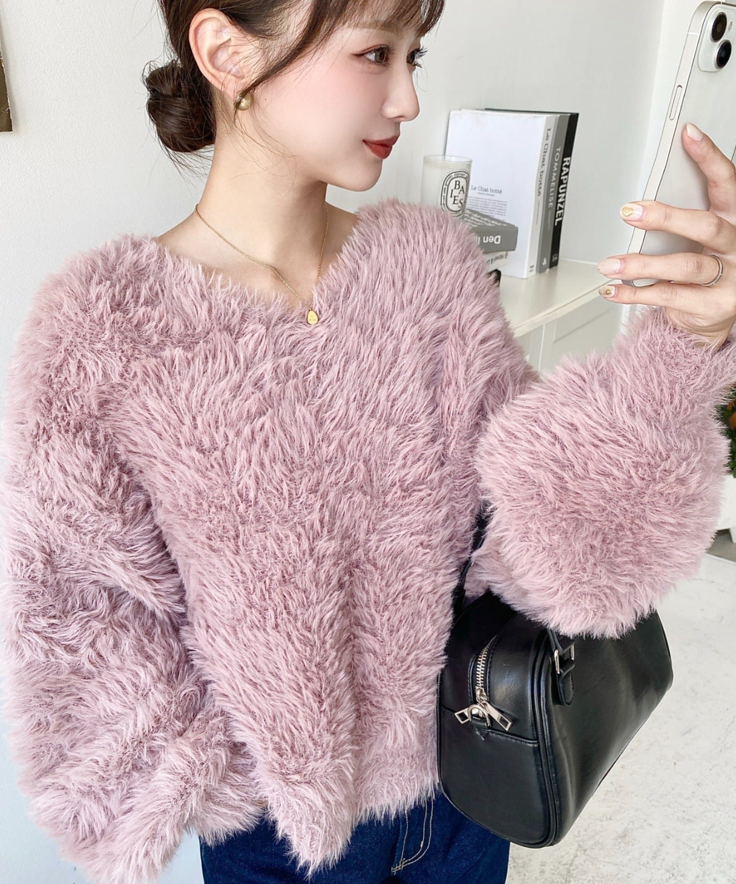 【モーメントプラス/moment+ / MEN】のVネックバルーンスリーブロングシャギーニットプルオーバー インテリア・キッズ・メンズ・レディースファッション・服の通販 founy(ファニー) ファッション Fashion メンズファッション Fashion for Men トップス・カットソー Cut & Sew Tops ニット・セーター / 定番トップス Knit Tops & Sweaters スラックス Slacks, Dress Pants スリーブ Sleeve, Long Sleeve / Short Sleeve デニム Denim, Jeans Material トレンド Trend, Trending Now なめらか Smooth, Silky Texture バランス Balance, Style Balance バルーン Balloon, Balloon Silhouette フェミニン Feminine, Girly ベーシック Basic, Essential マーメイド Mermaid, Fishtail Silhouette 再入荷 Restock / Back in Stock プチプライス・低価格 Affordable / Budget Price おすすめ Recommended / Our Picks ピンク|ID: prp329100004769646 ipo3291000000034548812