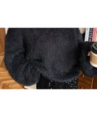 【モーメントプラス/moment+ / MEN】のVネックバルーンスリーブロングシャギーニットプルオーバー ブラック|ID: prp329100004769646 ipo3291000000034548815