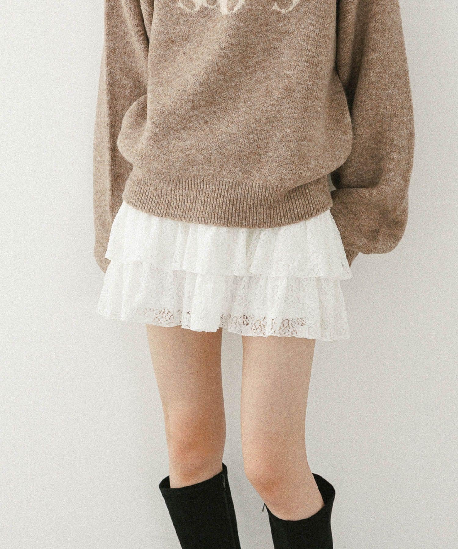 【ヘザー/Heather】のレース切り替えフリルミニスカート 人気、トレンドファッション・服の通販 founy(ファニー) ファッション Fashion レディースファッション Fashion for Women スカート Skirts ミニスカート Mini Skirts カットソー Cut and Sewn Top トレンド Trend, Trending Now フリル Frill, Ruffle ミニスカート Mini Skirt, Short Skirt レース Lace, Lace Fabric 秋 Autumn other-1|ID: prp329100004769657 ipo3291000000034587234