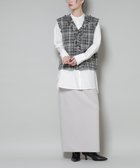 【ナノ ユニバース/nano universe】のソフトメルトンジャージーナローロングスカート(セットアップ可) グレージュ3|ID: prp329100004769679 ipo3291000000034549326