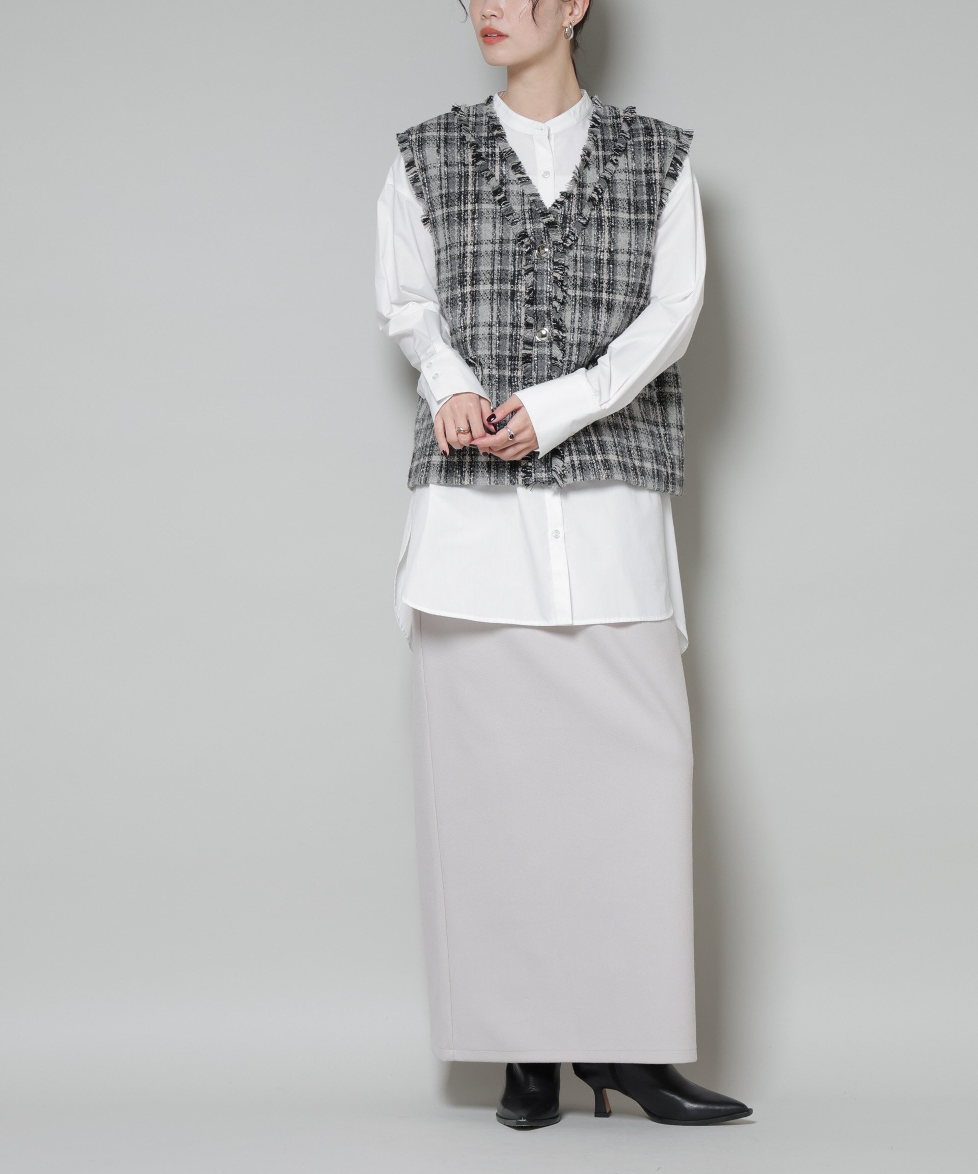 【ナノ ユニバース/nano universe】のソフトメルトンジャージーナローロングスカート(セットアップ可) インテリア・キッズ・メンズ・レディースファッション・服の通販 founy(ファニー) 　ファッション　Fashion　レディースファッション　Fashion for Women　セットアップ　Matching Sets　スカート・ミニ/ミディ/マキシ　Skirts / Mini, Midi & Maxi Skirts　スカート　Skirts　ロングスカート　Long Skirts / Maxi & Midi Skirts　シンプル　Simple, Minimal　セットアップ　Set-Up, Coordinated Outfit　ポケット　Pocket, Pocket Detail　メルトン　Melton, Heavy Wool　ロング　Long, Long-Length　アウトレット　Outlet / Clearance　ビジネス 仕事 通勤　Business / Work / Commuting　2025年　2025　2025-2026秋冬・A/W　Autumn/Winter 2025–26 AW25–26　グレージュ3|ID: prp329100004769679 ipo3291000000034549326