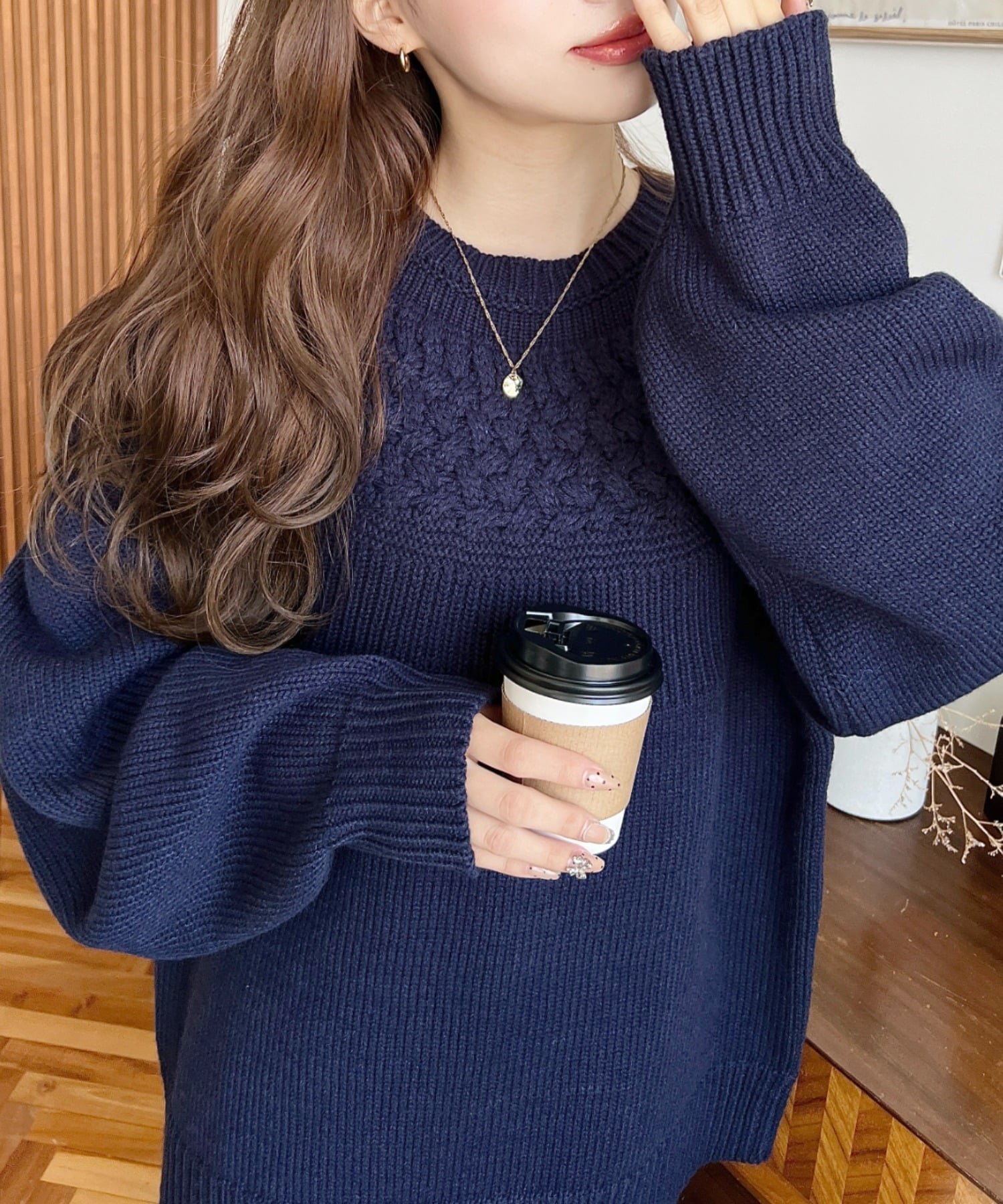 【モーメントプラス/moment+ / MEN】の3G 求心ケーブル編みニットプルオーバー インテリア・キッズ・メンズ・レディースファッション・服の通販 founy(ファニー) 　ファッション　Fashion　メンズファッション　Fashion for Men　トップス・カットソー　Cut & Sew Tops　ニット・セーター / 定番トップス　Knit Tops & Sweaters　秋　Autumn　カットソー　Cut and Sewn Top　シンプル　Simple, Minimal　タートル　Turtleneck, Turtle Collar　デニム　Denim, Jeans Material　トレンド　Trend, Trending Now　定番　Standard, Basic Item　ベーシック　Basic, Essential　ボトム　Bottoms, Lower Wear　モダン　Modern, Contemporary　冬　Winter / This Winter　再入荷　Restock / Back in Stock　プチプライス・低価格　Affordable / Budget Price　おすすめ　Recommended / Our Picks　ネイビー|ID: prp329100004769690 ipo3291000000035012736