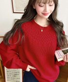 【モーメントプラス/moment+ / MEN】の3G 求心ケーブル編みニットプルオーバー 人気、トレンドファッション・服の通販 founy(ファニー) ファッション Fashion メンズファッション Fashion for Men トップス・カットソー Cut & Sew Tops ニット・セーター / 定番トップス Knit Tops & Sweaters 秋 Autumn カットソー Cut and Sewn Top シンプル Simple, Minimal タートル Turtleneck, Turtle Collar デニム Denim, Jeans Material トレンド Trend, Trending Now 定番 Standard, Basic Item ベーシック Basic, Essential ボトム Bottoms, Lower Wear モダン Modern, Contemporary 冬 Winter / This Winter 再入荷 Restock / Back in Stock プチプライス・低価格 Affordable / Budget Price おすすめ Recommended / Our Picks thumbnail レッド|ID: prp329100004769690 ipo3291000000035012737